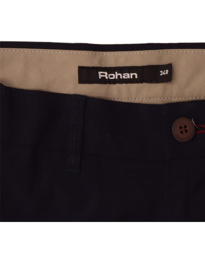 Pantaloni chino rohan pentru bărbați, drepti, cu croiala normală, L34 L31, poliamidă bleumarin