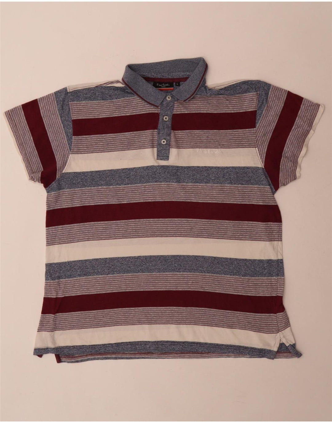 Cămașă polo pentru bărbați Pierre Cardin, cu formă regulată, cu dungi mari, multicolore