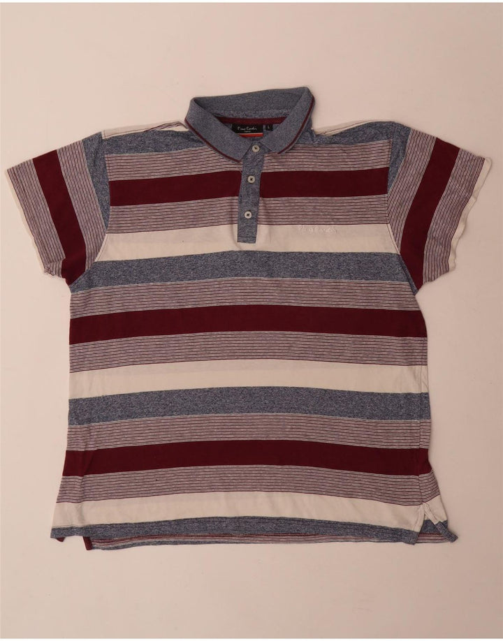 Cămașă polo pentru bărbați Pierre Cardin, cu formă regulată, cu dungi mari, multicolore