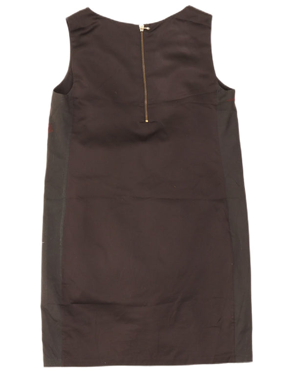 Rochie Ted Baker pentru femei, cu grafică, mărimea 4, pasăre mare, neagră, bloc de culoare