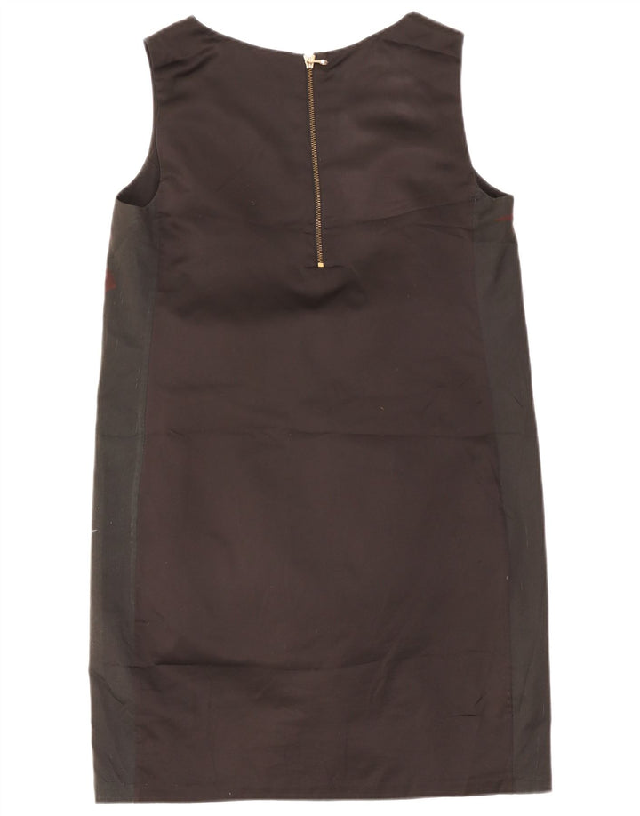 Rochie Ted Baker pentru femei, cu grafică, mărimea 4, pasăre mare, neagră, bloc de culoare