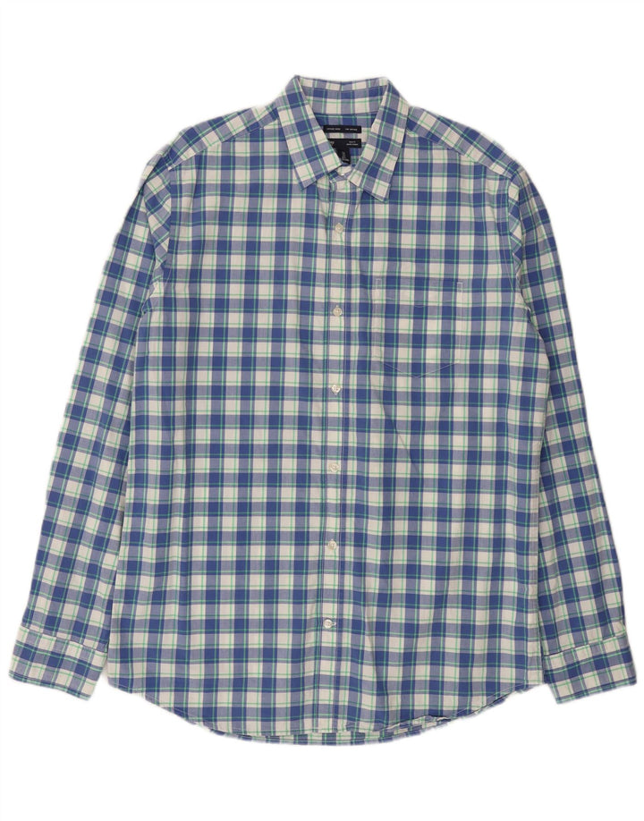Cămașă pentru bărbați Gap Slim Fit, mare, albastru, din bumbac