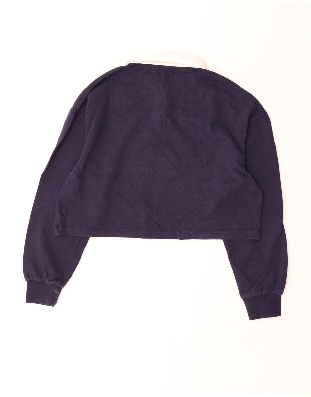 SUPERDRY Tricou Polo Oversized Crop Rugby UK 12 Medium Bleumarin