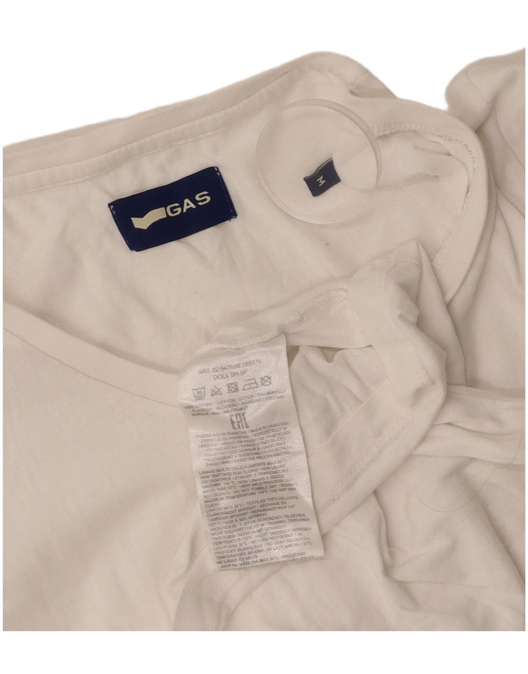 GAS Tricou pentru femei Top UK 12 Medium White Bumbac