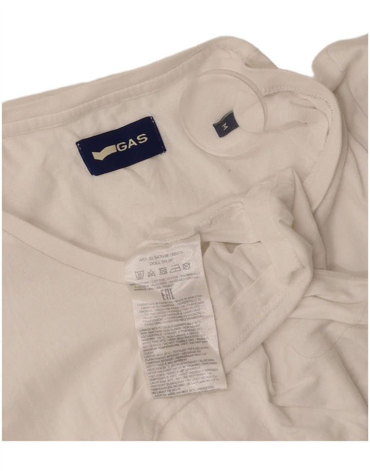 GAS Tricou pentru femei Top UK 12 Medium White Bumbac