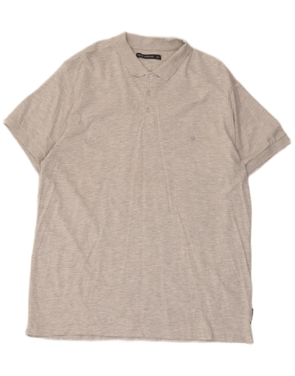 Tricou polo pentru bărbați French Connection 2XL bumbac gri