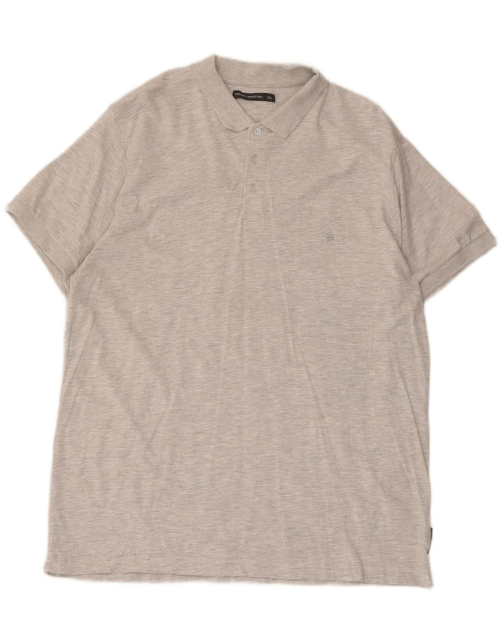 Tricou polo pentru bărbați French Connection 2XL bumbac gri
