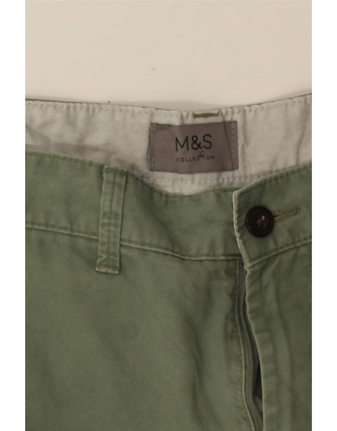 Pantaloni scurți chino pentru bărbați Marks & Spencer W34 Large Green