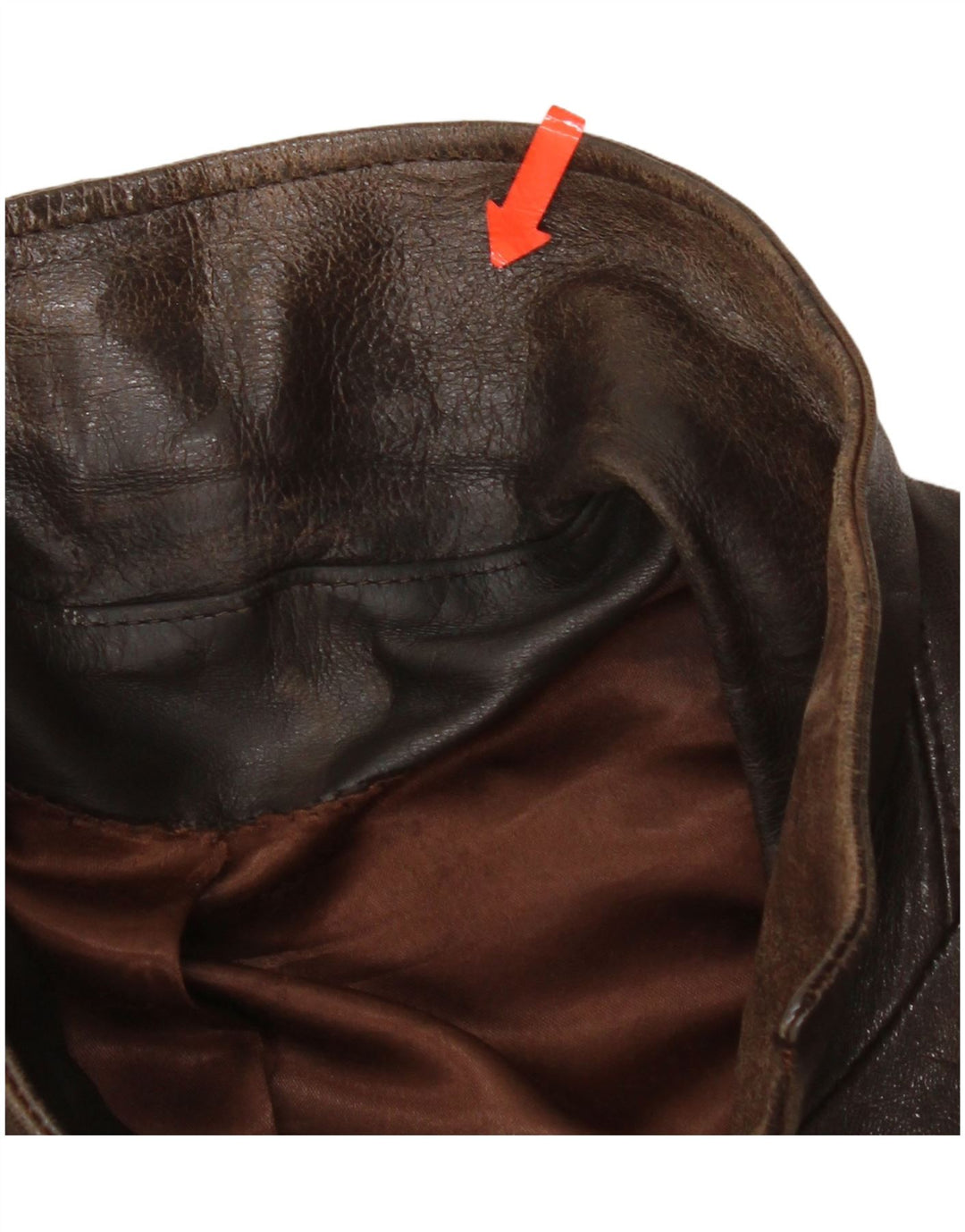 Jachetă de piele vintage pentru bărbați UK 42 XL din piele maro