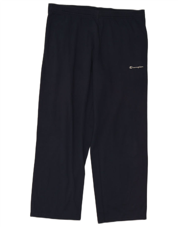 Pantaloni de trening pentru bărbați CHAMPION, poliester mediu albastru bleumarin