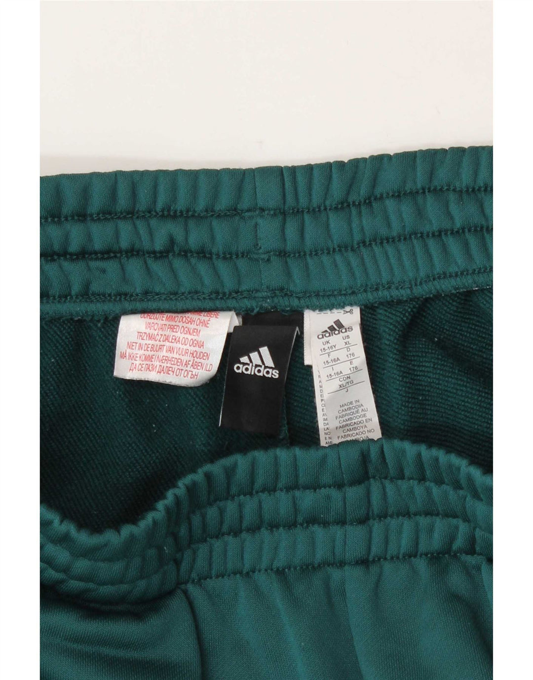 Pantaloni scurți sport adidas băieți 15-16 ani poliester verde