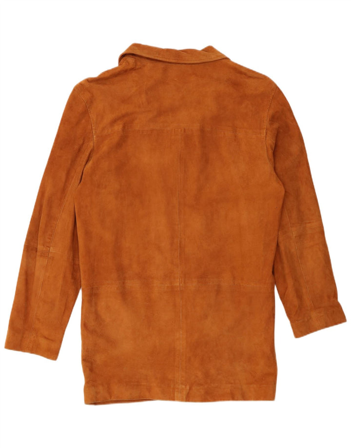 Jachetă de piele intoarsa pentru barbati VINTAGE IT 52 XL din piele bej