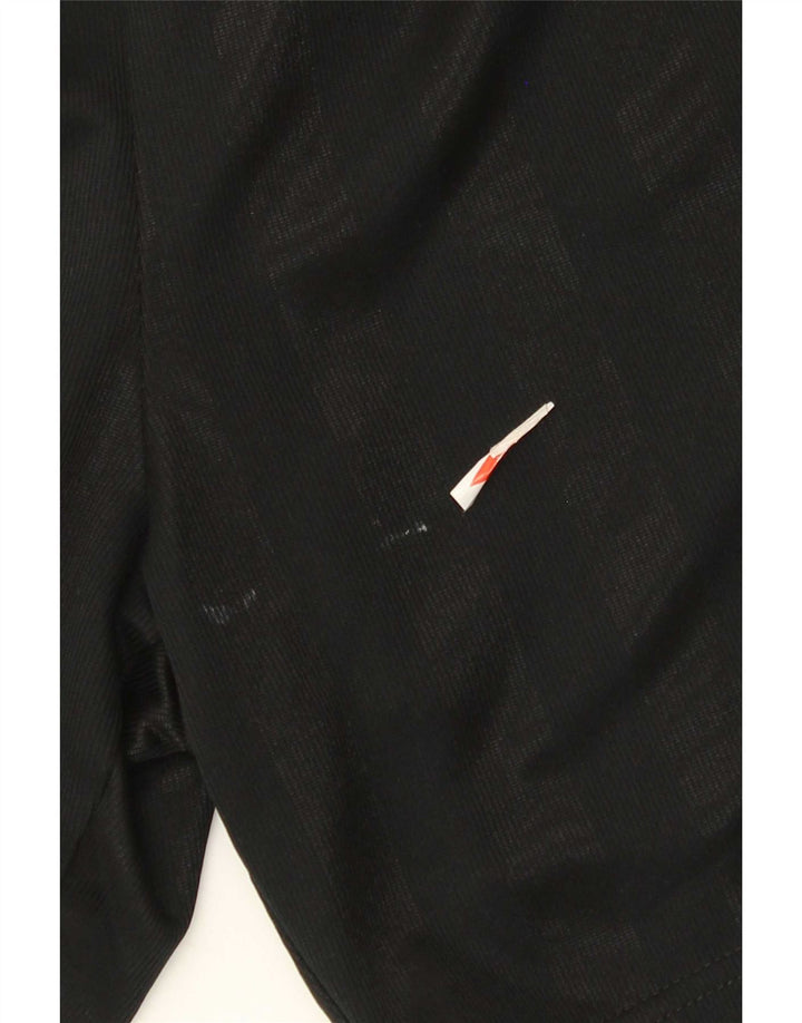 Pantaloni scurți sport Nike pentru bărbați, poliester cu dungi medii, negre