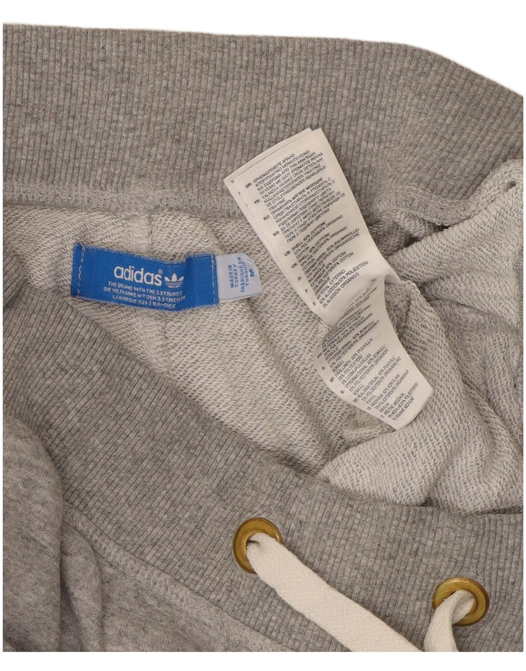 Pantaloni de trening pentru femei ADIDAS Joggeri UK 14 Bumbac cu pete gri mediu