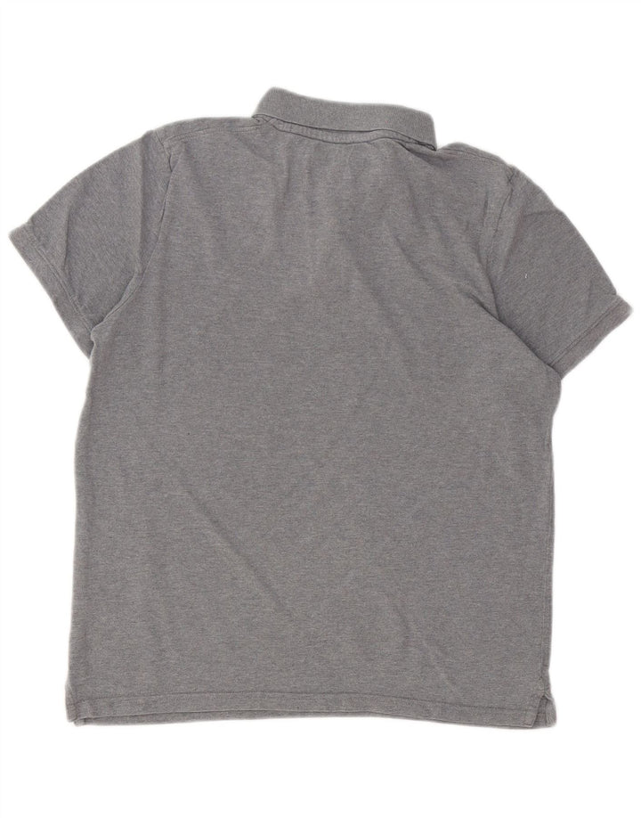 Tricou polo Jack & Jones pentru bărbați, bumbac cu pete gri mediu