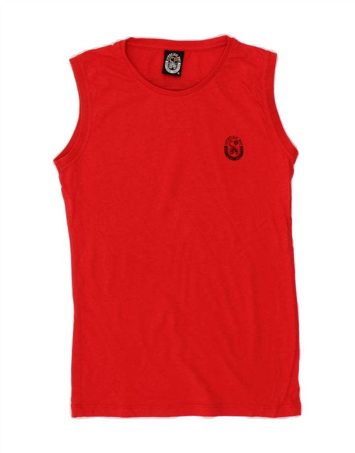 SCORPION BAY Boys Graphic Vest Top 6-7 Years Large Red Vintage Scorpion Bay and Second-Hand Scorpion Bay from Messina Hembry 