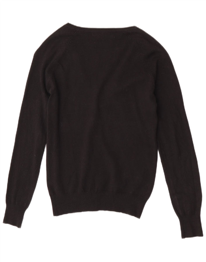 Pulover cardigan pentru femei Zara UK 12 bumbac mediu negru