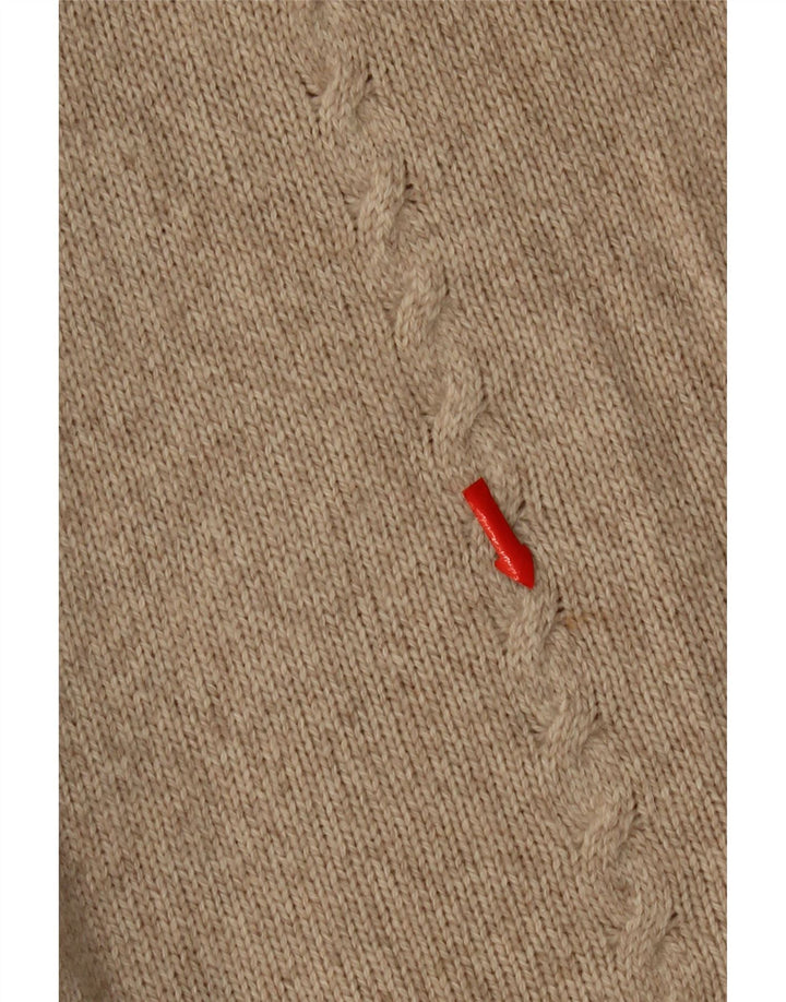 Pulover cardigan supradimensionat pentru femei Massimo Dutti UK 10 Mic Bej