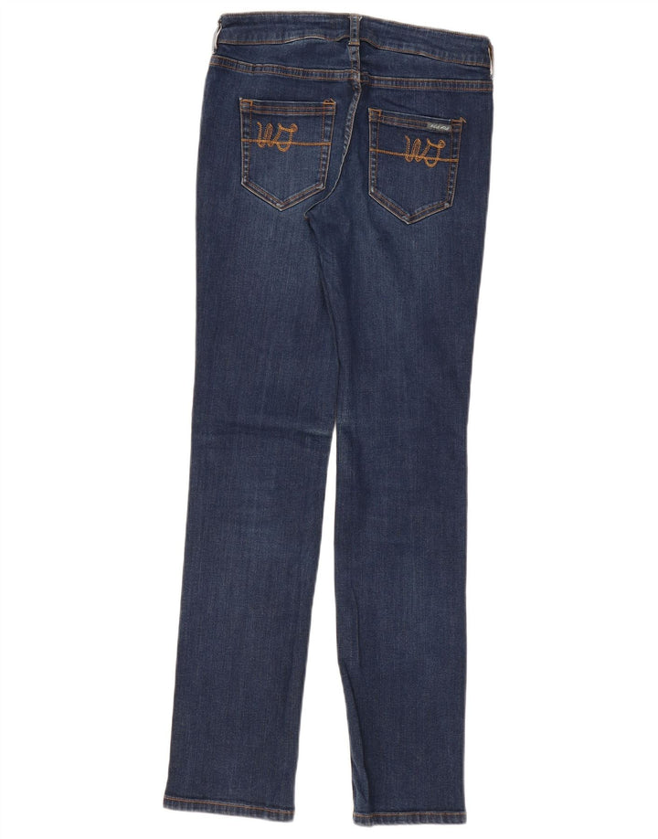 White Stuff Blugi drepti pentru femei UK 12 Medium W28 L30 Bumbac bleumarin