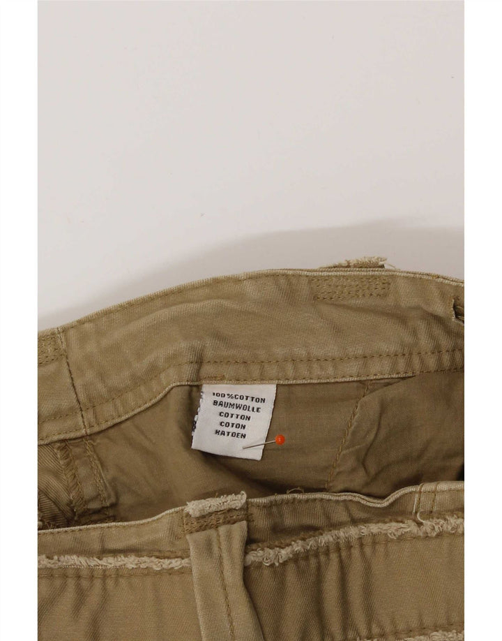 Pantaloni scurti cargo vintage pentru bărbați IT 48 Medium W32 Kaki Bumbac