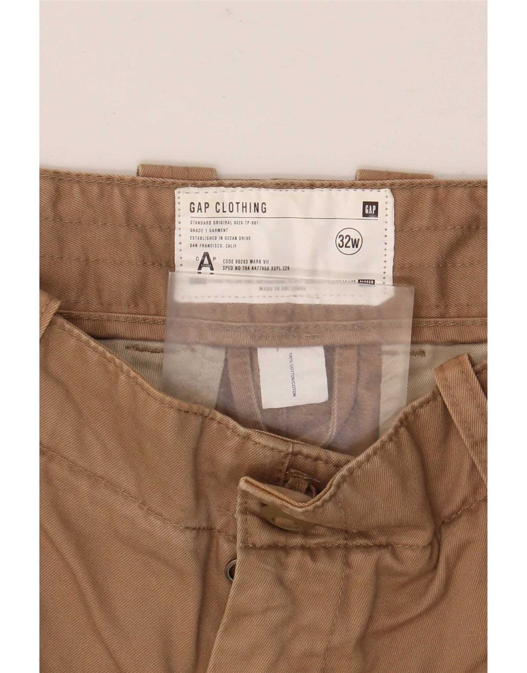 Pantaloni scurti cargo pentru bărbați Gap W32, bumbac mediu bej