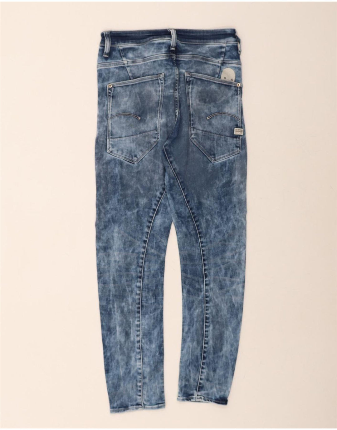 G-STAR Mens Slim Jeans W30 L29 Blue Tie Dye Cotton Vintage G-Star and Second-Hand G-Star from Messina Hembry 