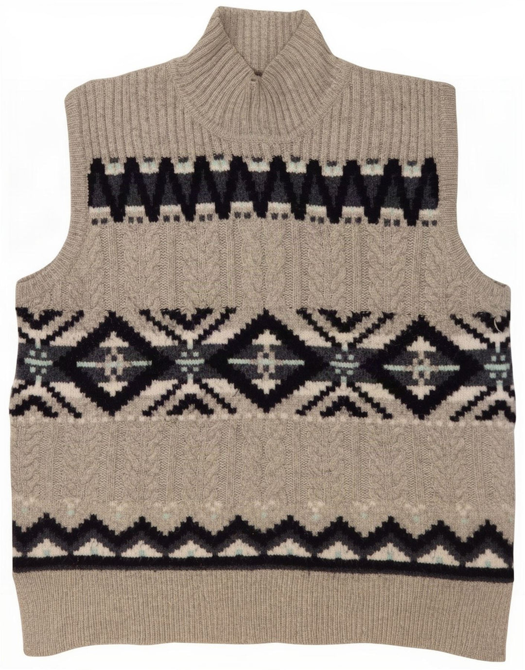 Marks & Spencer Vestă pentru bărbați Tank Top Medium Gri Poliester Geometric
