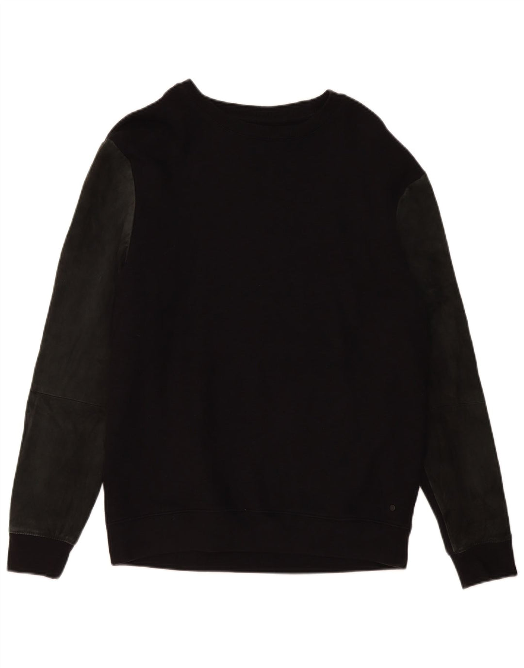 Hanorac pentru bărbați All Saints Pulover mediu negru, bumbac color-bloc