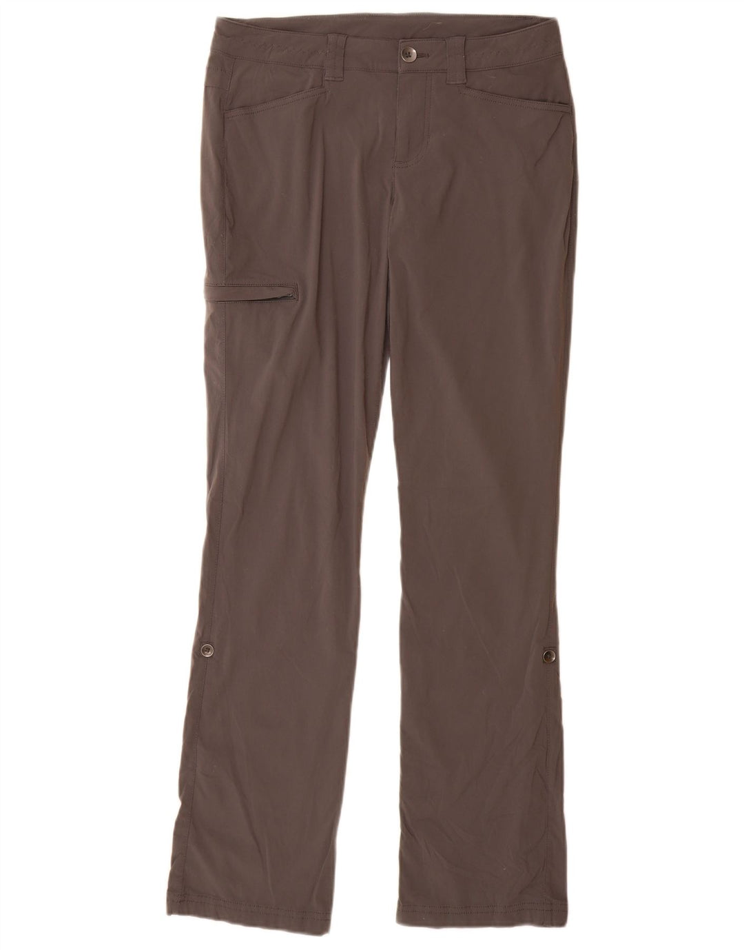 Pantaloni cargo drepti pentru femei Eddie Bauer US 2 XS W28 L31 nailon gri