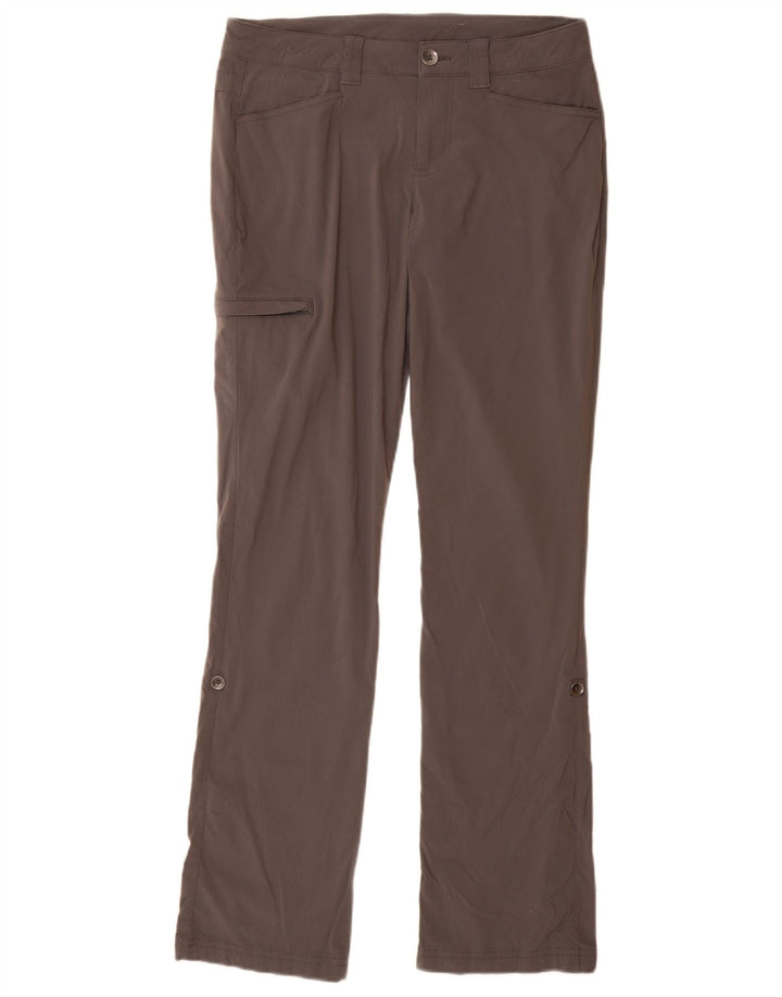 Pantaloni cargo drepti pentru femei Eddie Bauer US 2 XS W28 L31 nailon gri