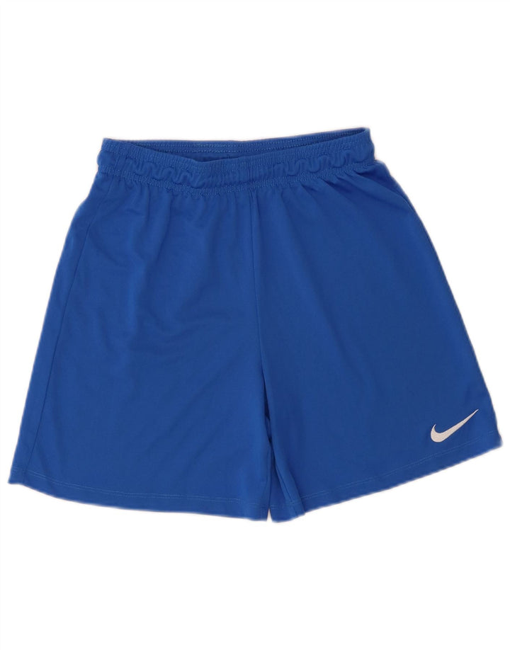 Pantaloni scurți sport Nike Dri Fit pentru băieți 12-13 ani, mari, albastru, poliester