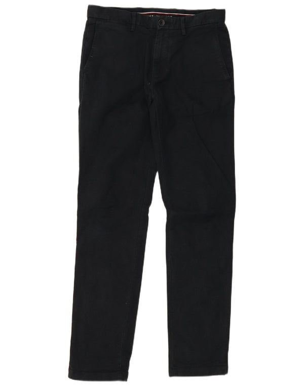 Pantaloni chino drepți pentru bărbați Tommy Hilfiger L30 L32 Bumbac bleumarin