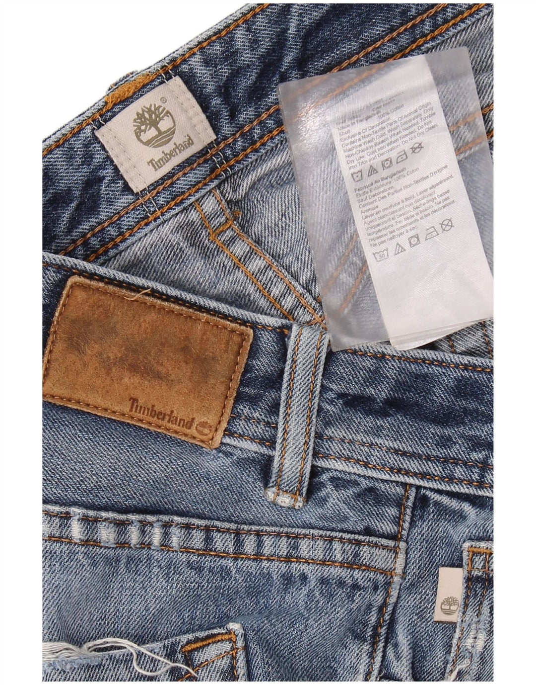 Blugi drepti pentru bărbați TIMBERLAND W34 L31 Bumbac albastru