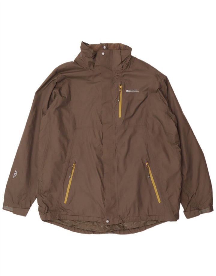 Jachetă de ploaie pentru bărbați Mountain Warehouse UK 42 XL Kaki Nylon