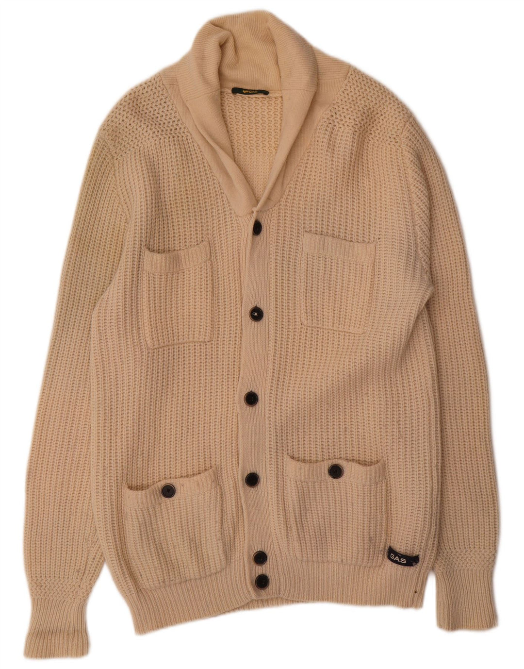 Pulover cardigan pentru bărbați Gas XL Lână bej