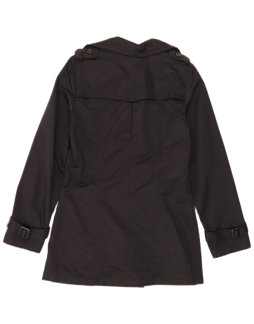 Trench pentru femei Zara UK 12 Bumbac mediu negru