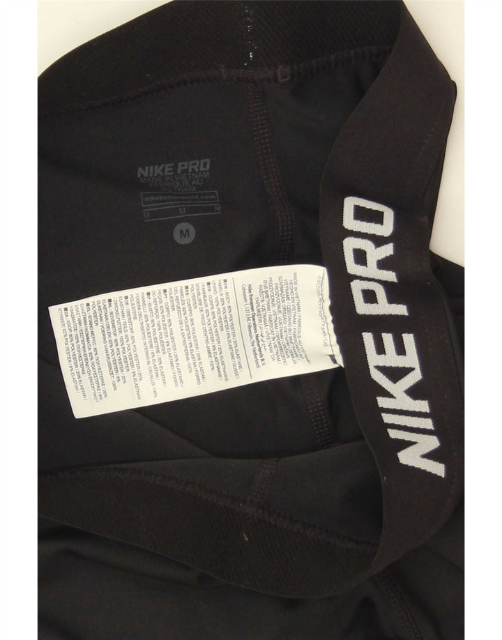 Leggings Nike Dri Fit Graphic pentru femei UK 12 Poliester mediu negru
