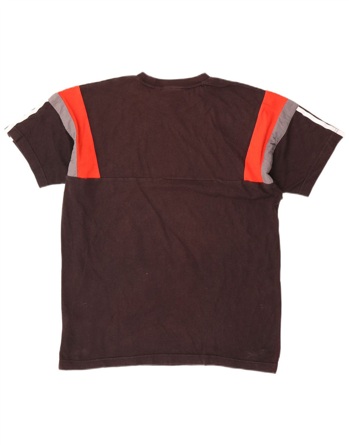 Tricou pentru bărbați Adidas Top Mediu Negru Bumbac Colorblock