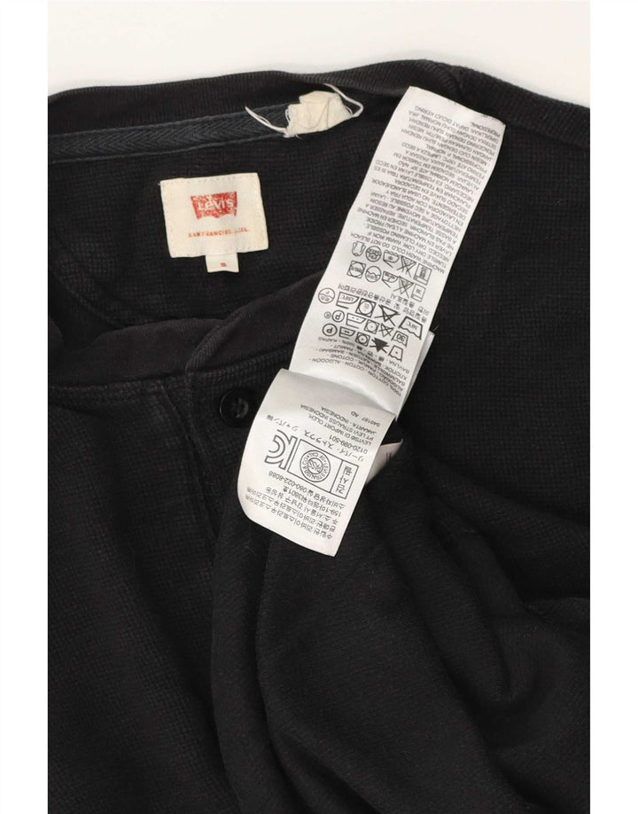 Levi's Top pentru bărbați cu mânecă lungă, mic, negru, bumbac