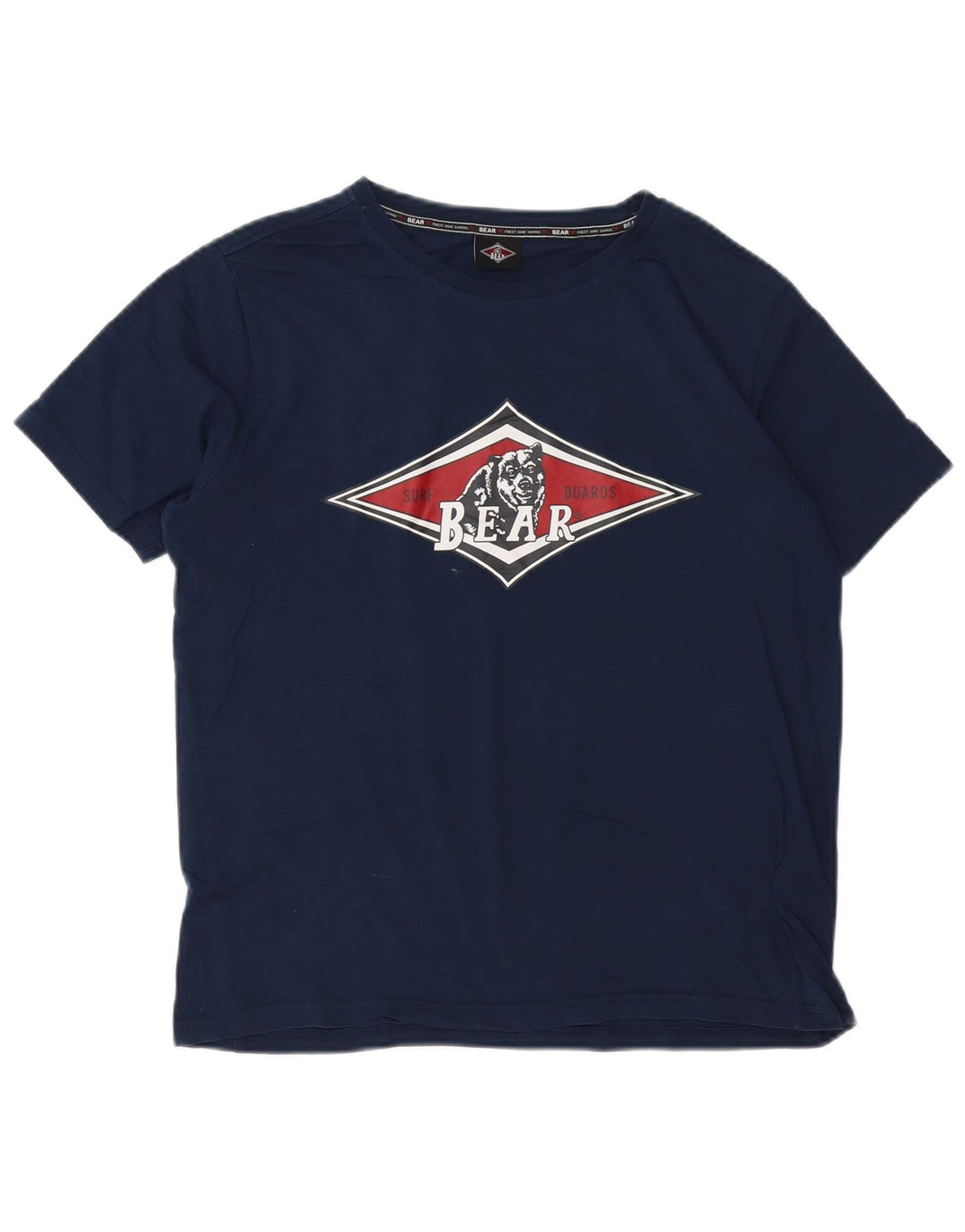 Tricou grafic pentru bărbați Bear Top mic din bumbac bleumarin