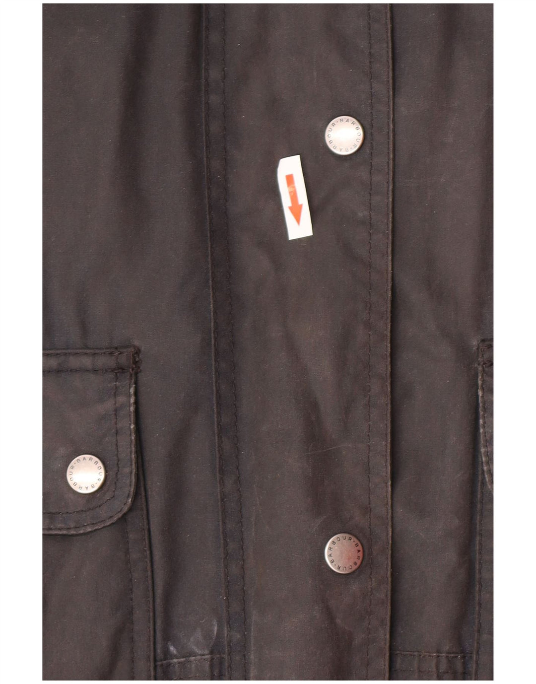 BARBOUR Jachetă ceară supradimensionată cu glugă pentru femei UK 12, bumbac mediu albastru bleumarin