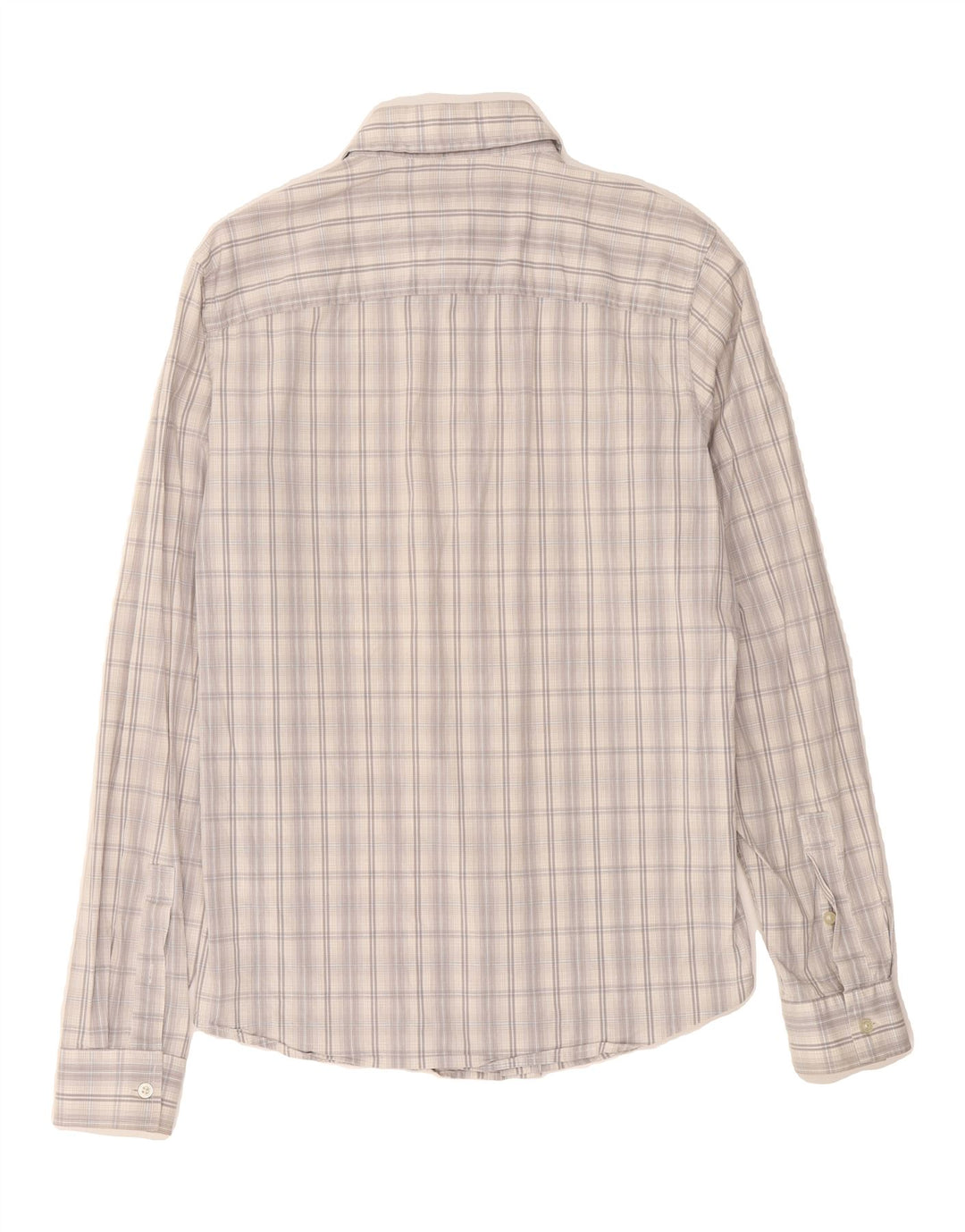 CALVIN KLEIN JEANS Mens Shirt Large Grey Check Cotton Vintage Calvin Klein Jeans and Second-Hand Calvin Klein Jeans from Messina Hembry 