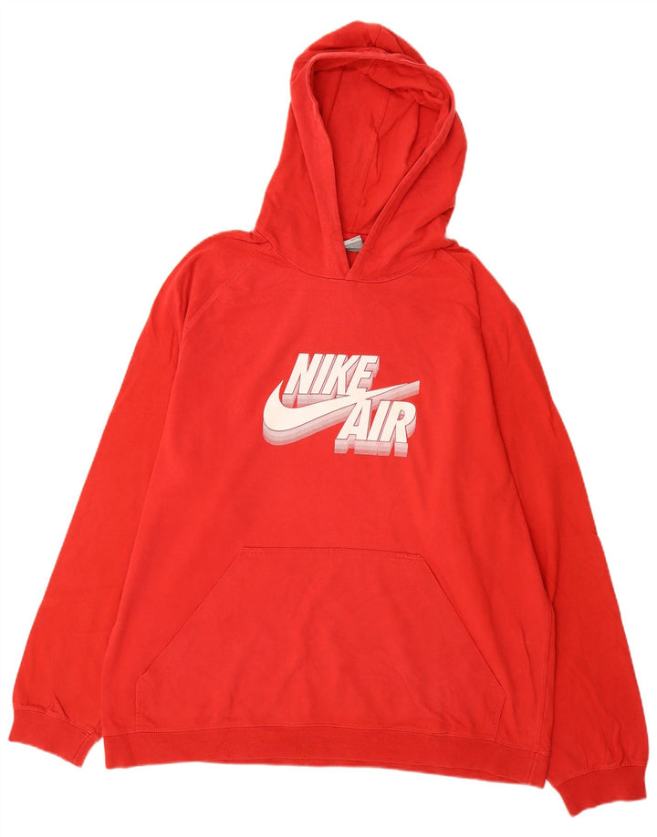 Pulover NIKE Air Graphic pentru bărbați, UK 45/47 XL, bumbac roșu