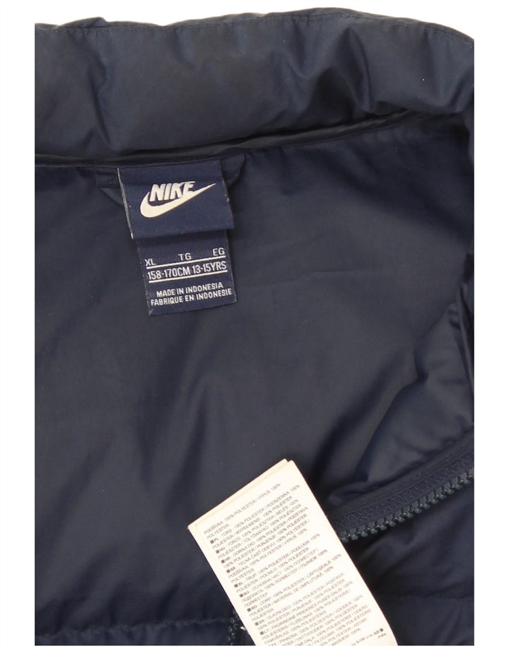 Gilet căptușit pentru băieți Nike 13-14 ani XL Bleumarin Poliester