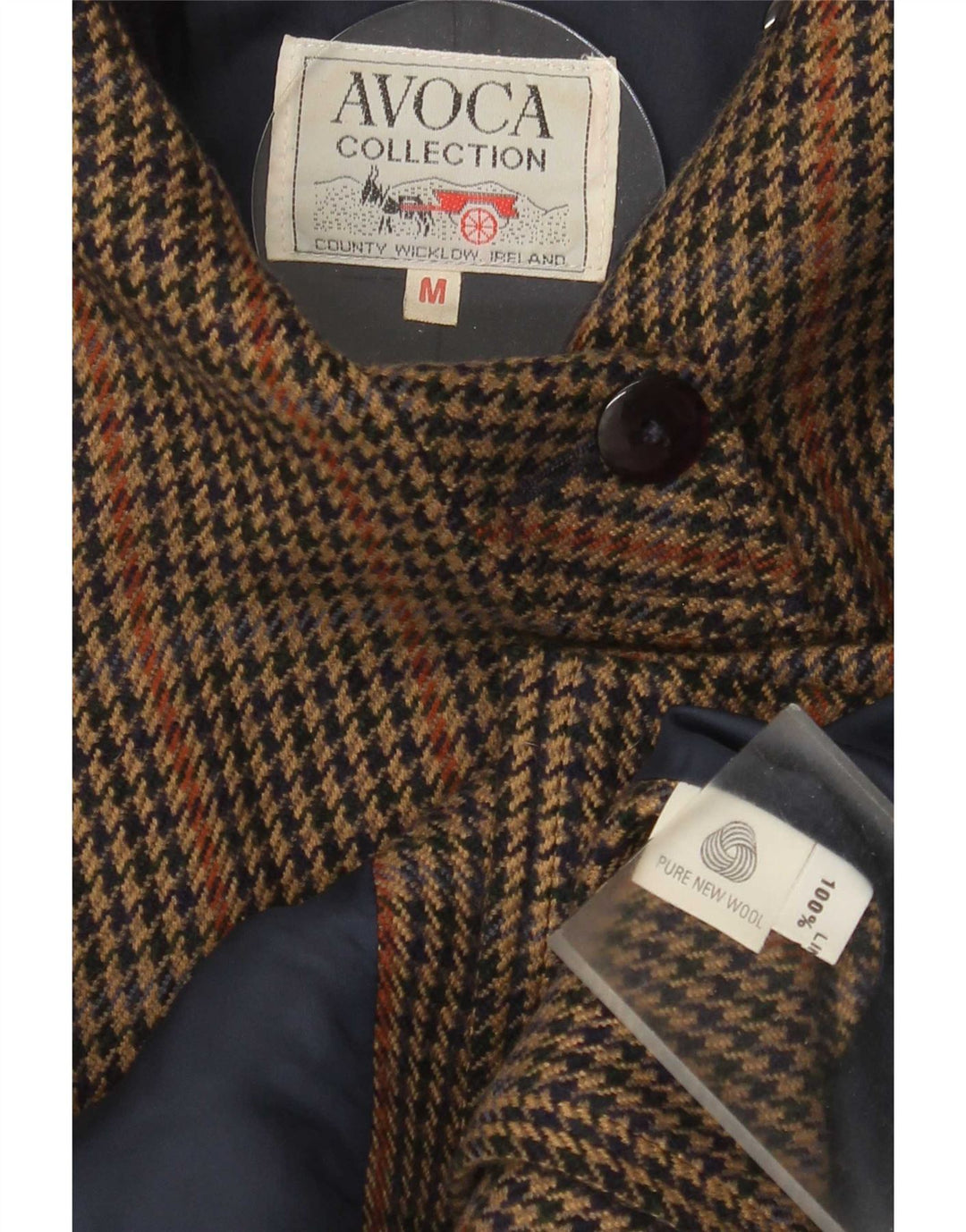 Jachetă bomber supradimensionată pentru femei Avoca UK 14 Medium Brown Houndstooth