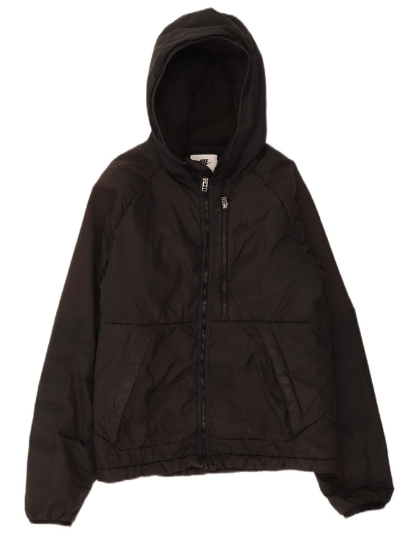 Jachetă de vânt cu glugă Nike pentru bărbați Therma-Fit UK 36 Small Black