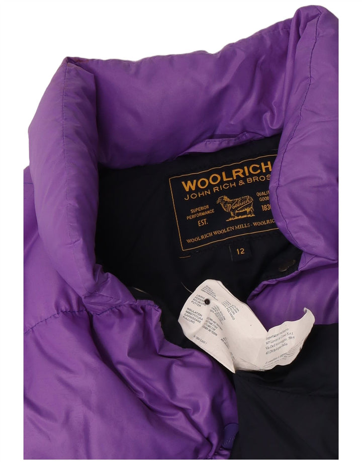 Jachetă căptușită pentru fete Woolrich 11-12 ani, mov, nailon