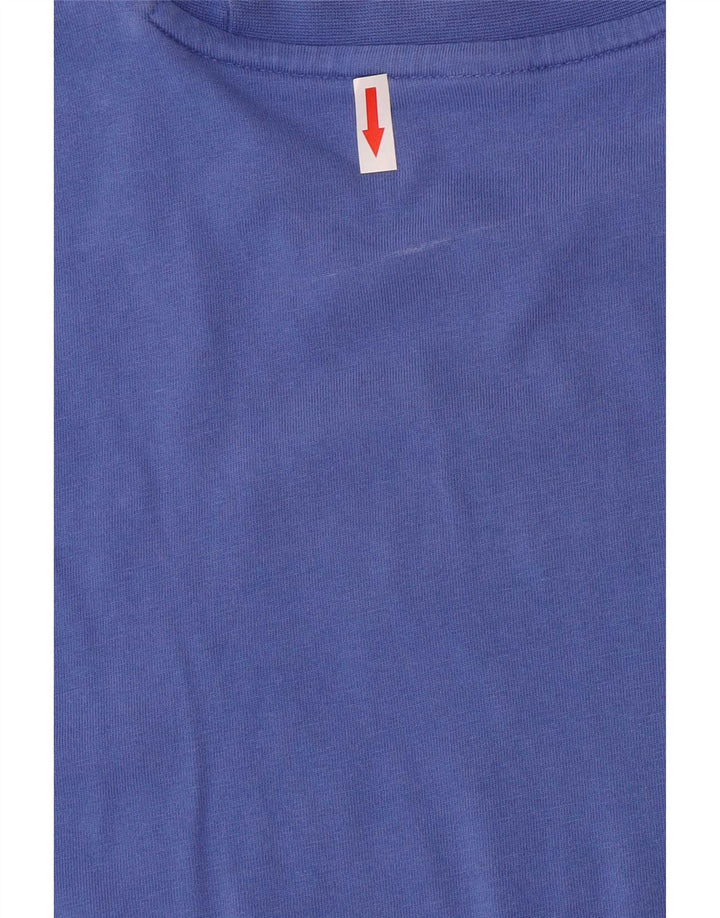 Tricou grafic Reebok pentru bărbați Top mediu albastru bumbac