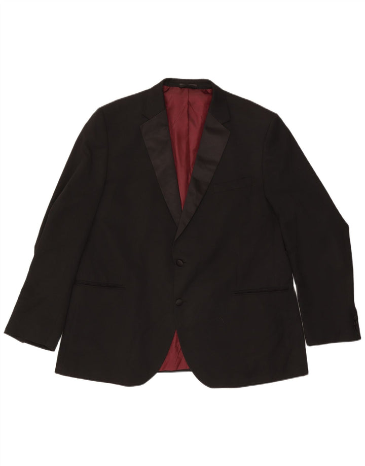 Jachetă pentru bărbați Marks & Spencer, cu 2 nasturi, cu ajustare normală, UK 48 2XL Negru
