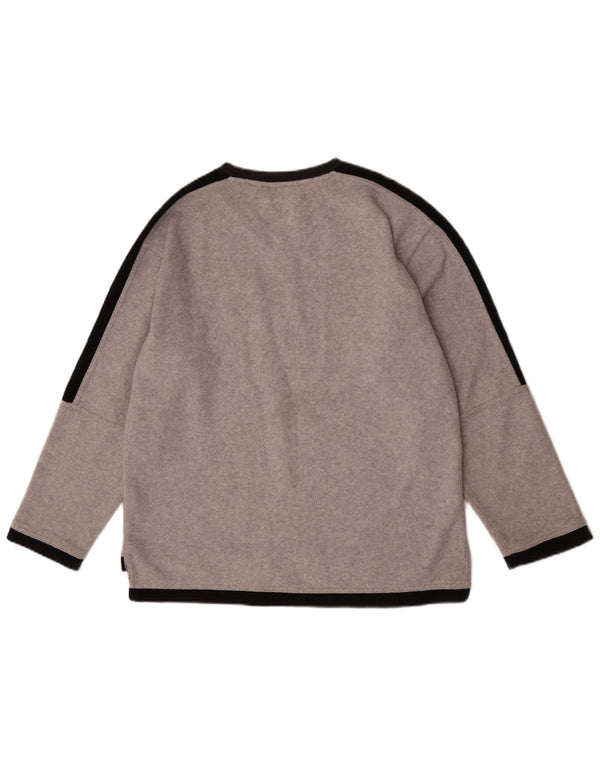 Pulover Fila pentru băieți grafic fleece 15-16 ani XL gri poliester color bloc